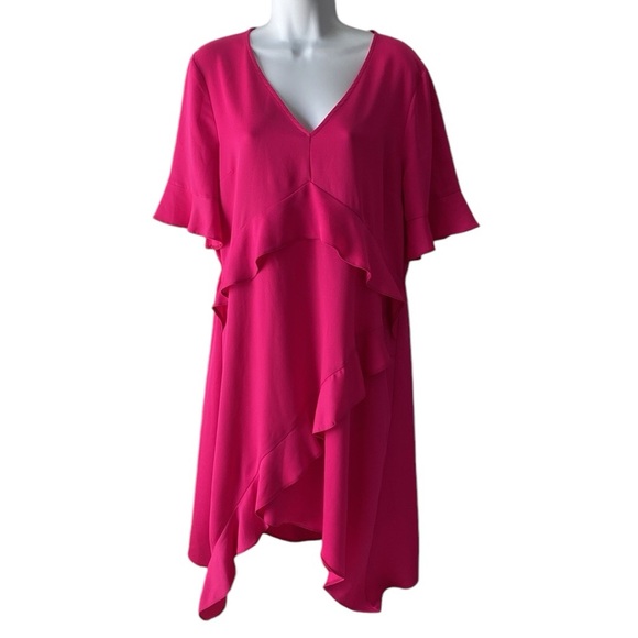 Miss Selfridge fuscia dress 12 - Picture 2 of 12